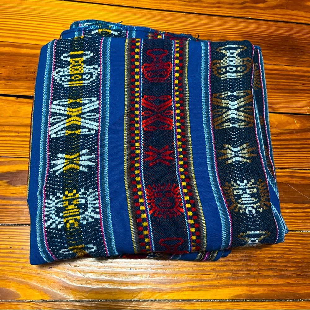 Vintage Textile Woven Tablecloth/Curtain/Fabric